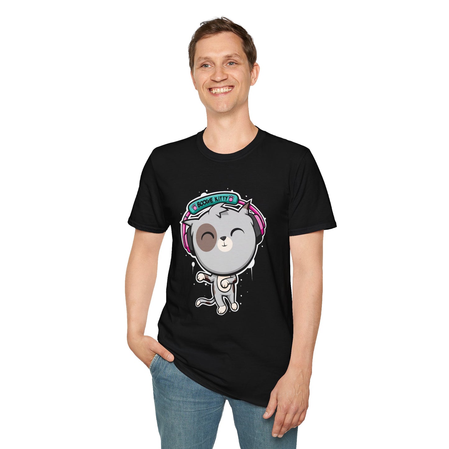 Boogie Kitty Unisex Softstyle T-shirt
